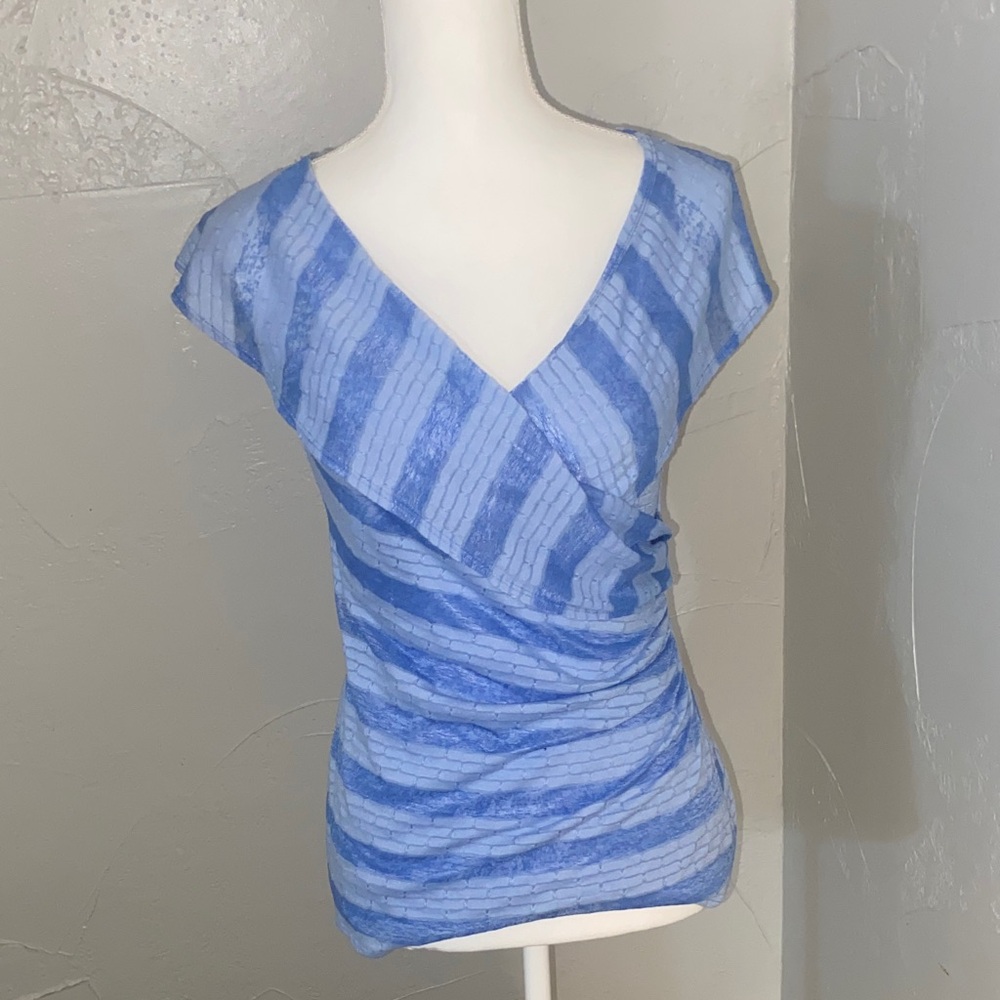 Chelsea & Violet Blue Striped Blouse